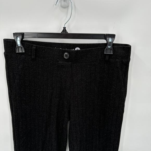 BETABRAND Black Bootcut Stripe Flare Leg Pant // Medium Long - Picture 2 of 8